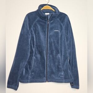 Columbia Women's Full Zip Fleece Jacket,  Dark Royal Blue,  Sz XL